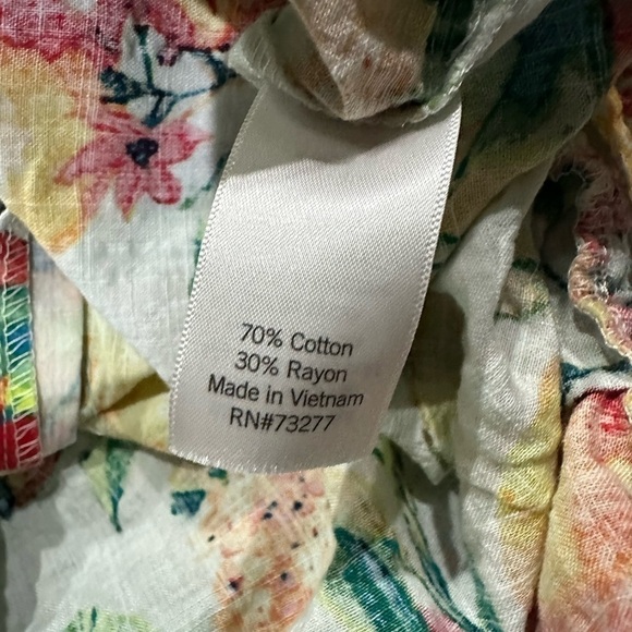 LAUREN CONRAD Cropped Fruit Top with drawstring - Picture 7 of 7